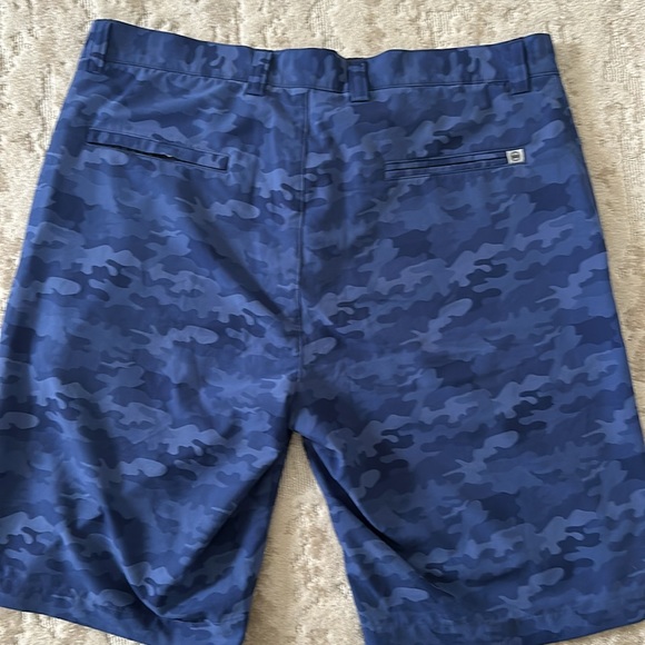 Peter Millar performance blue camo shorts - 34 worn once! - Picture 6 of 7